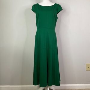Ann Taylor Emerald Green Midi Dress